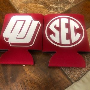 OU/SEC koozie. Handmade.
